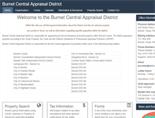 Tablet Screenshot of burnet-cad.org
